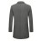 Men's Casual Wool-Blend Overcoat with Pockets, Gray, Size M 3