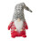 Kerstkabouter mutsje van pluche, 1 stuk 2
