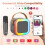 Mini Karaoke Machine Portable Bluetooth Speaker with 2 6