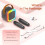 Mini Karaoke Machine Portable Bluetooth Speaker with 2 7
