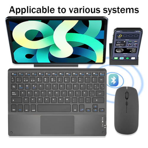 Bluetooth billentyűzet TrackPaddel iPadhez, Androidhoz és Windowshoz 2
