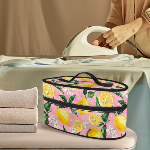 Lemons Pattern Polyester Travel Iron Holder Bag, Case Only 1