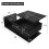 Black High-Gloss LED Coffee Table with Glass Top 2