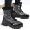 Γυναικείες αδιάβροχες χειμερινές μπότες χιονιού με επένδυση γούνας Willtoo, 4
