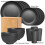 16-Piece Plastic Tableware Set - Drop-Resistant Dishwasher Safe Bowl/Plate/Cup for Household/Picnic, Solid Color Dinnerware (Black) 3