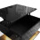 Black High-Gloss LED Coffee Table with Glass Top 5