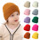Winter Knitted Beanie Newborn Crochet Pullover Warm Cap Yellow S 3