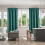 Blackout Kids Curtains for Boys Green Solid 63x52 Inch 4