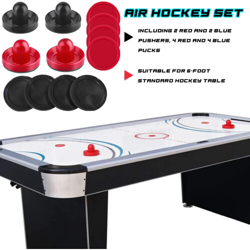 Air Hockey Pushers and Pucks Replacement Accessories for 1