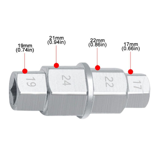 Motorcycle Wheel Spindle Driver Tool 17 19 22 24 mm 1