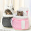 Thickened Winter Cat Carrier Backpack, Pink 8