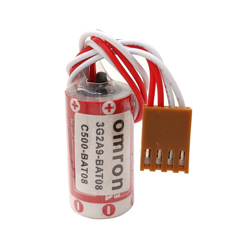 (Συσκευασία 4 τεμαχίων) Μπαταρία PLC ER17/33 (2/3A3.6V) με βύσμα για PLC Omron3G2A9-BAT08 (C500-BAT08) 2