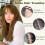 Real Human Hair Topper with Wispy Clip-On Bangs 3