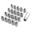 Stainless Wheel Nuts 20pc M12x1.5 1
