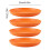 23cm Round Salad Dessert Dinner Plate Stackable Unbreakable Reusable 4Pcs Wheat Straw Dish Microwave Safe Fruit Plate for Dining 8