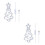 2Pcs White LED Neon Lamp Christmas Tree Decor USB Battery Powered 8