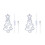 2Pcs White LED Neon Lamp Christmas Tree Decor USB Battery Powered 9