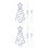 2Pcs White LED Neon Lamp Christmas Tree Decor USB Battery Powered 10
