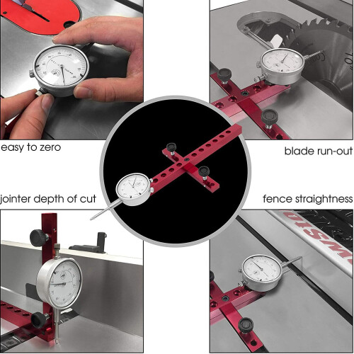 Table Saw Dial Indicator Gauge with 22 Tips for Alignment 2