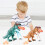 Battery Operated Remote Control Dinosaur, Durable Construction Interactive Toy with Touch Sensing Technology, Flexible Movement Realistic Walking 7