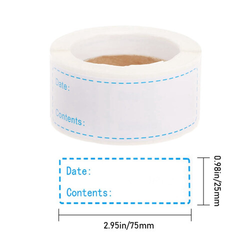 Removable Food Stickers Red 125 Pcs 2