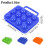 Portable Folding Egg Container Holder, Shockproof Plastic Egg Box with Handle – Compatible with Standard Eggs 3