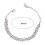 Bracelet de cheville extensible à chaînette ajustable, orné de strass dorés. 6