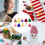 Mini Wool Knitted Hat 10Pcs Assorted Color Tiny Crochet Caps For Crafts Scene Layout 6