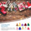 Mini Wool Knitted Hat 10Pcs Assorted Color Tiny Crochet Caps For Crafts Scene Layout 8