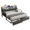 3ft Single Daybed with Pull-out Trundle and Storage Drawer 1