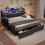 3ft Single Daybed with Pull-out Trundle and Storage Drawer 11
