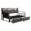 3ft Single Daybed with Pull-out Trundle and Storage Drawer 15