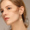 Orecchini pendenti a farfalla cava in lega per donna, design semplice e versatile 8