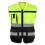 Men's High-Visibility Reflective Vest Yellow V-Neck 2