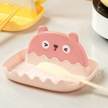 Spoon Rest with Lid Holder 150g 8x15.5x17cm Pink