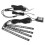 Wireless Remote Control Multicolor Car Interior Lights, Car LED Strip Light Sound Active Function Music Sync LED Underdash Lighting Kit IP65 6