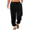 Men's relaxed fit stretch trousers black M 2