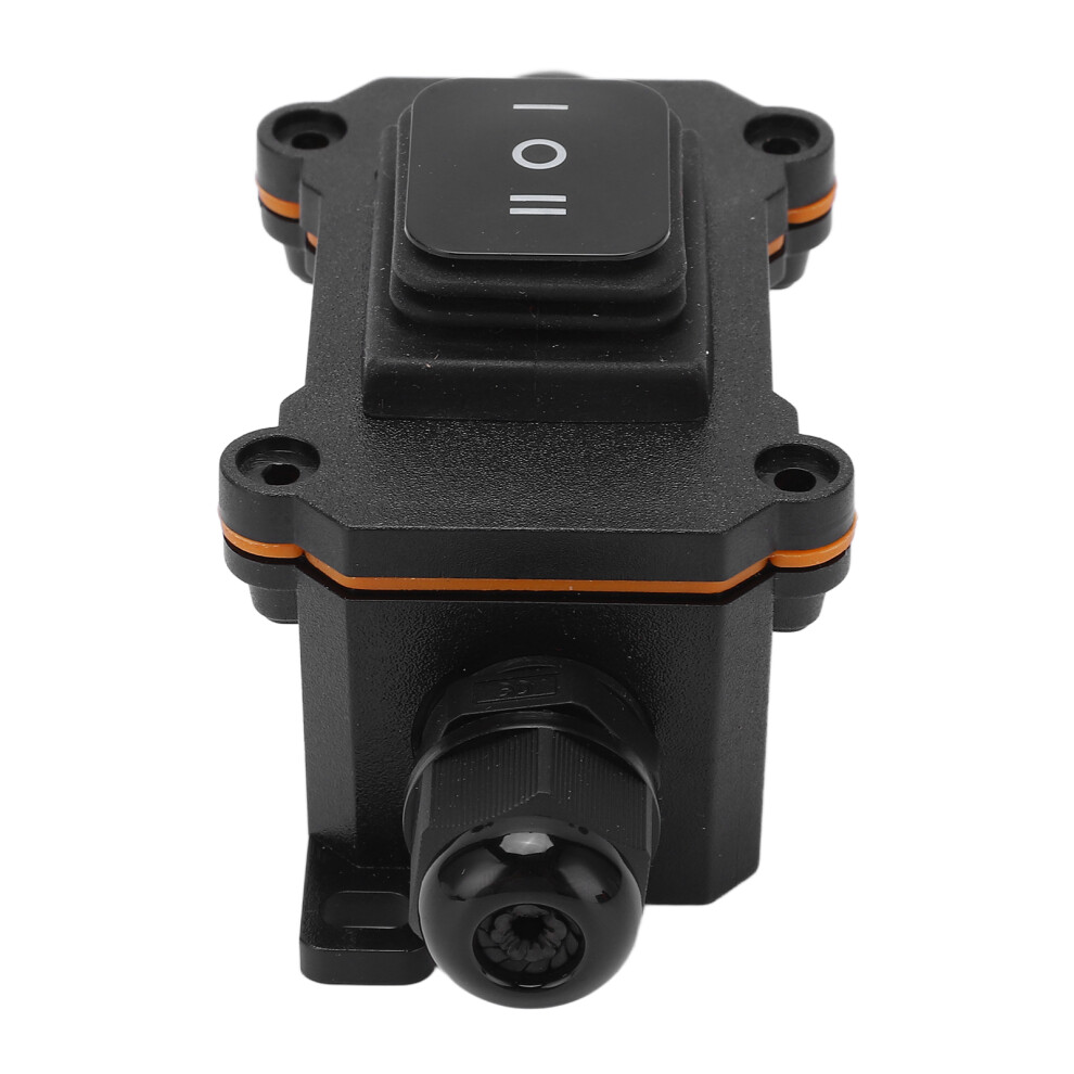 3-Position On/Off/On Rocker Switch 12V 16A Waterproof Ip68 Black 9301390417173