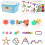 200 τεμάχια STEM Building Blocks για παιδιά 3+ | Αλληλοσυνδεόμενοι εκπαιδευτικοί δίσκοι, 3