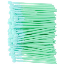 100 Stück Silikon-Wimpern- und Augenbrauen-Make-up-Pinsel in Ballform für Wimpern und Brauen