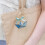 Handmade Sea Glass Ornament Plastic Wire Wrap Pendant 4