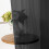 Solid Color Sheer Curtains Black 51x39in Rod Pocket 1pc 6