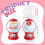 Valentine's Candy Cards with Plastic Domes Set 24 pcs 2