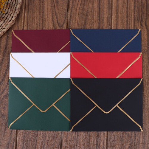 Retro Envelope Bronzing Envelope for 7'' x 5'' Greeting Card Wedding Invitation 1