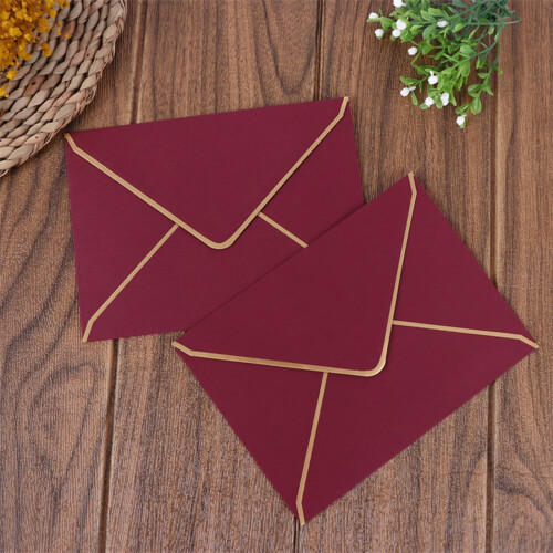 Retro Envelope Bronzing Envelope for 7'' x 5'' Greeting Card Wedding Invitation 2