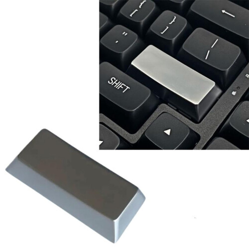 Enter Replacement Keycap, Zinc Alloy Constructions Silver Glossy Key Button for Computer Gaming Keyboards 1