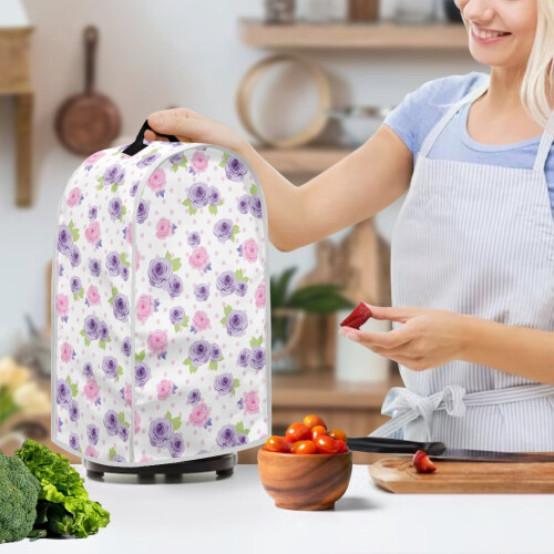 Rose-Spot Pattern Spill-Proof Kitchen Blender Dust Covers for Kitchen Use Stylish 2