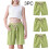 Σορτς για νήπια αγόρια κορίτσια, 3 τεμάχια, καλοκαιρινό, casual σορτς, παιδικό 2