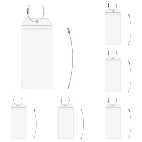 Kryssningsbagage E-taghållare PVC dragkedja 20-pack 1