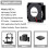 YOUNUON 40mm DC-ventilator 12V/24V/5V 40x40mm 6